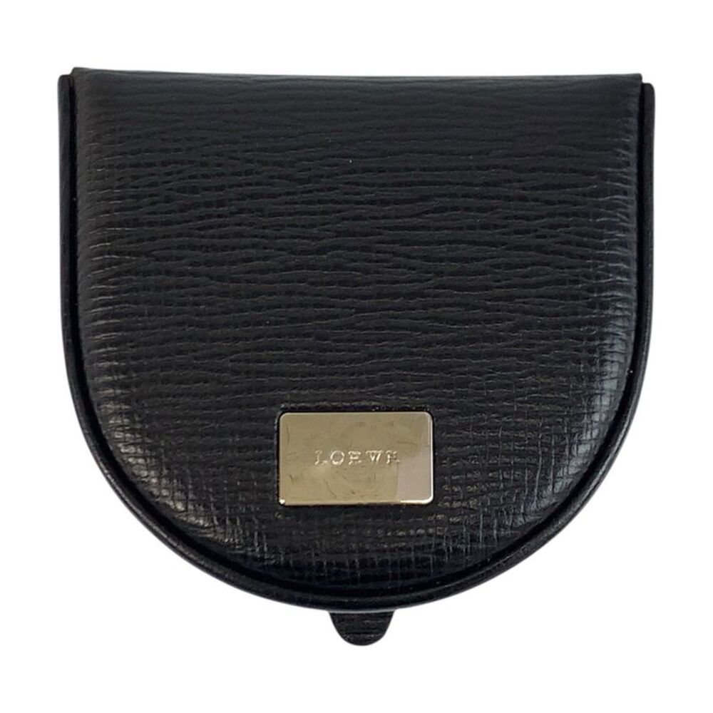 Loewe Leather Coin Case Black Vintage